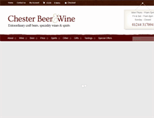 Tablet Screenshot of chesterbeerandwine.co.uk